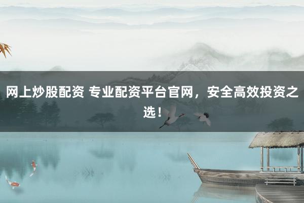 网上炒股配资 专业配资平台官网，安全高效投资之选！