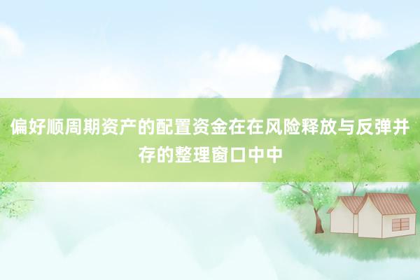 偏好顺周期资产的配置资金在在风险释放与反弹并存的整理窗口中中